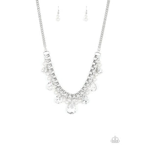 Knockout Queen - White Necklace - Paparazzi - Dare2bdazzlin N Jewelry
