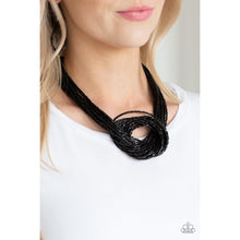 Load image into Gallery viewer, Knotted Knockout - Black Necklace - Paparazzi - Dare2bdazzlin N Jewelry
