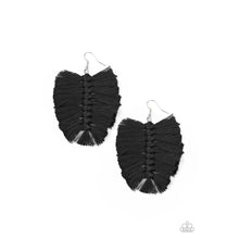 Load image into Gallery viewer, Knotted Native - Black Earrings - Paparazzi - Dare2bdazzlin N Jewelry
