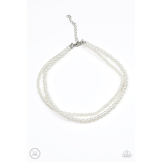 Ladies Choice White Choker Necklace - Paparazzi - Dare2bdazzlin N Jewelry