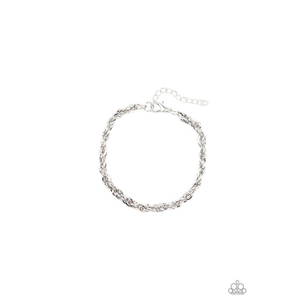 Last Lap Silver Bracelet - Paparazzi - Dare2bdazzlin N Jewelry