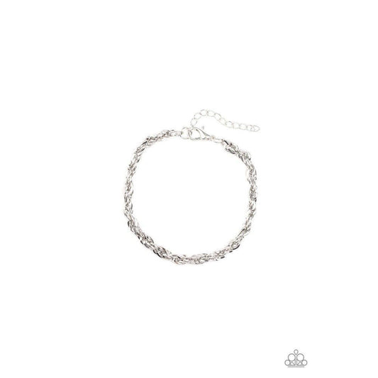 Last Lap Silver Bracelet - Paparazzi - Dare2bdazzlin N Jewelry