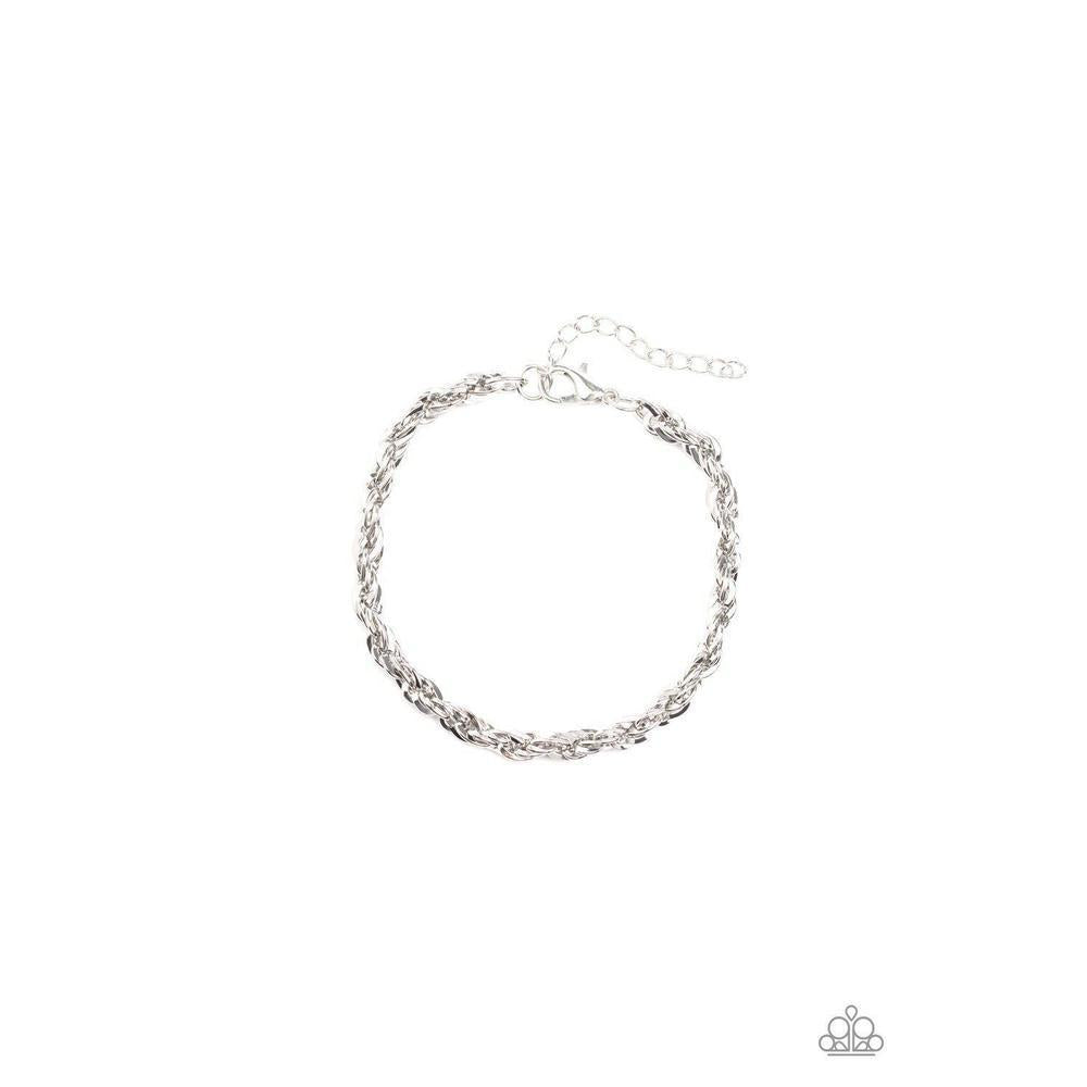 Last Lap Silver Bracelet - Paparazzi - Dare2bdazzlin N Jewelry