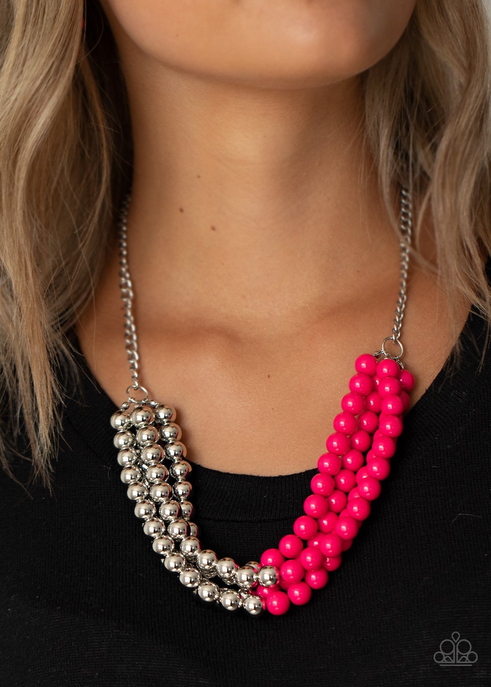 Layer After Layer - Pink Necklace - Paparazzi - Dare2bdazzlin N Jewelry