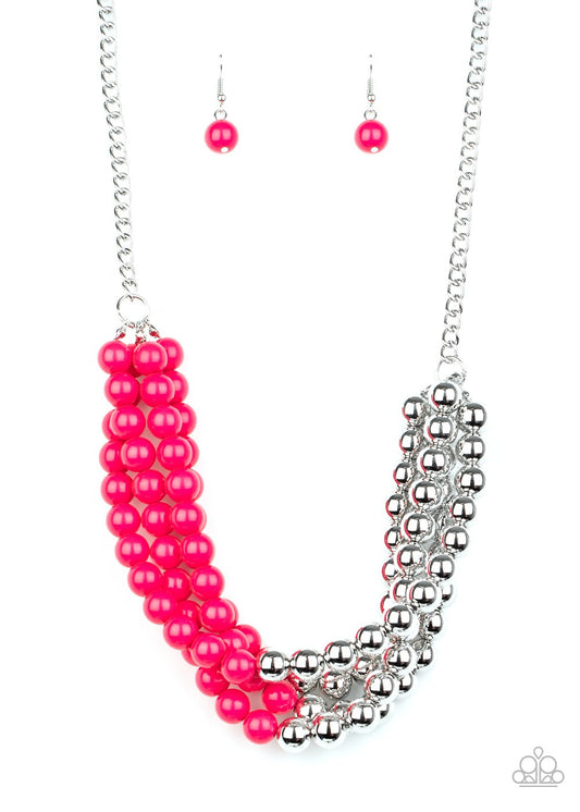 Layer After Layer - Pink Necklace - Paparazzi - Dare2bdazzlin N Jewelry
