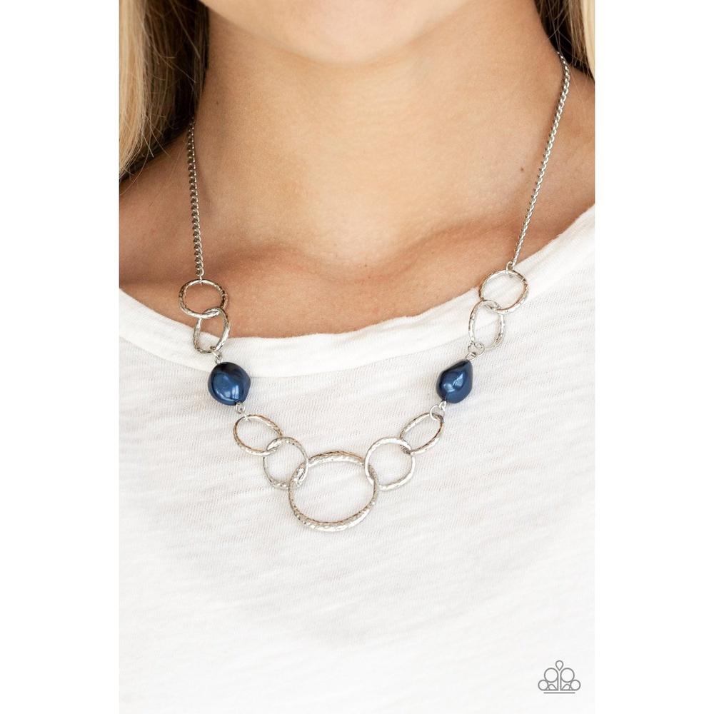 Lead Role Blue Necklace - Paparazzi - Dare2bdazzlin N Jewelry