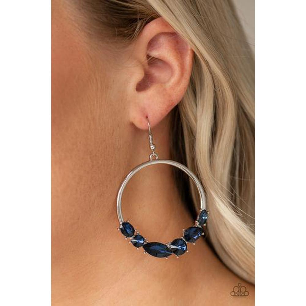 Legendary Luminescence Blue Earrings - Paparazzi - Dare2bdazzlin N Jewelry