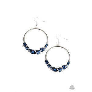 Legendary Luminescence Blue Earrings - Paparazzi - Dare2bdazzlin N Jewelry