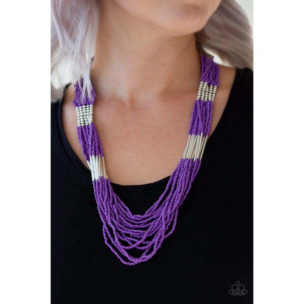 Let It BEAD - Purple Necklace - Paparazzi - Dare2bdazzlin N Jewelry