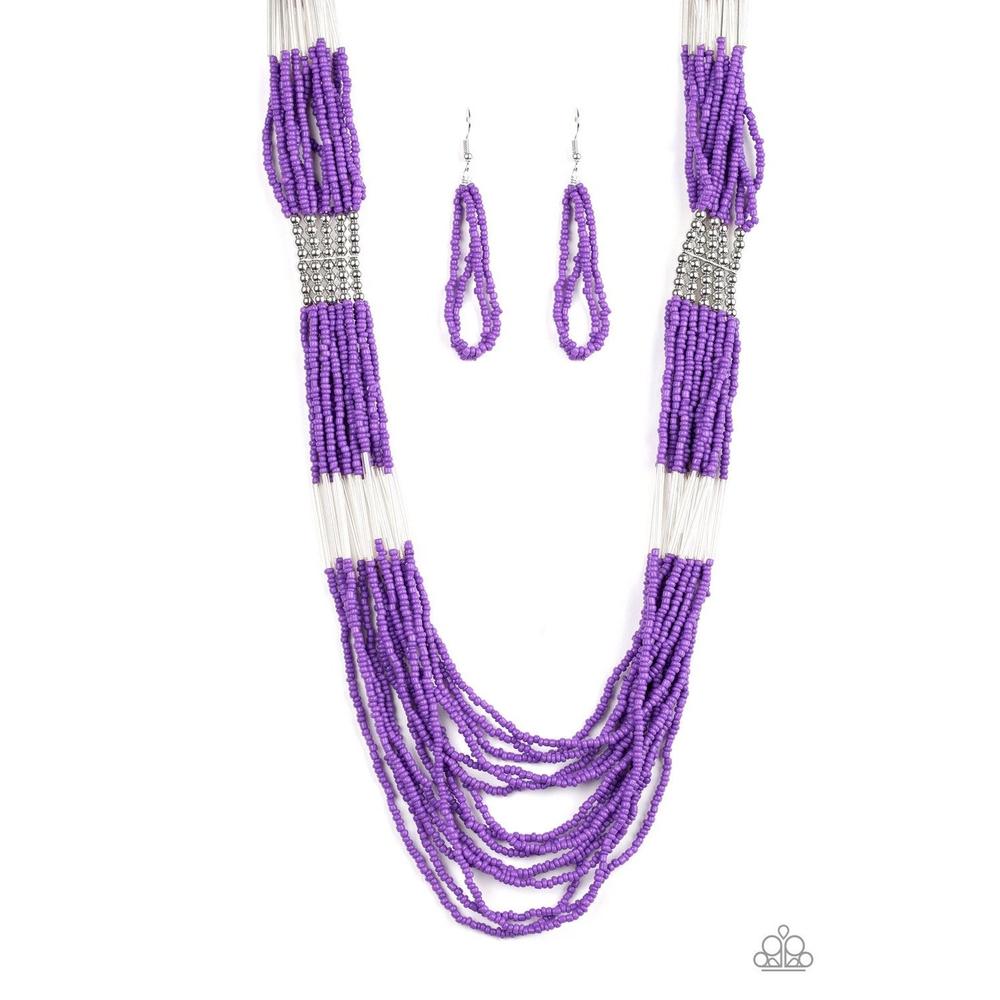 Let It BEAD - Purple Necklace - Paparazzi - Dare2bdazzlin N Jewelry