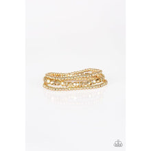 Load image into Gallery viewer, Let There BEAM Light Gold Bracelet - Paparazzi - Dare2bdazzlin N Jewelry
