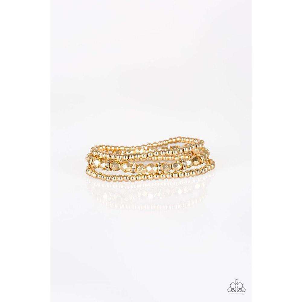 Let There BEAM Light Gold Bracelet - Paparazzi - Dare2bdazzlin N Jewelry