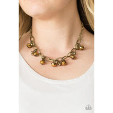 Load image into Gallery viewer, Lets Get This FASHION Show On The Road! - Brass Necklace - Paparazzi - Dare2bdazzlin N Jewelry
