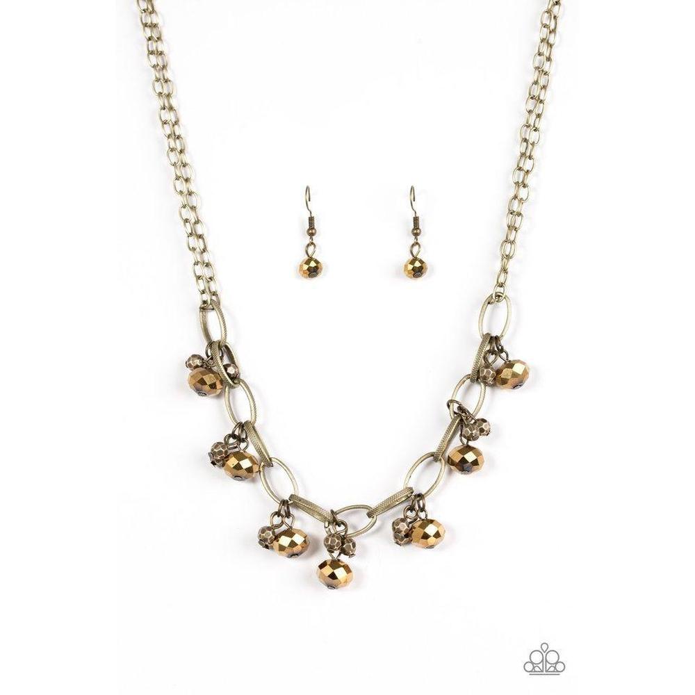 Lets Get This FASHION Show On The Road! - Brass Necklace - Paparazzi - Dare2bdazzlin N Jewelry