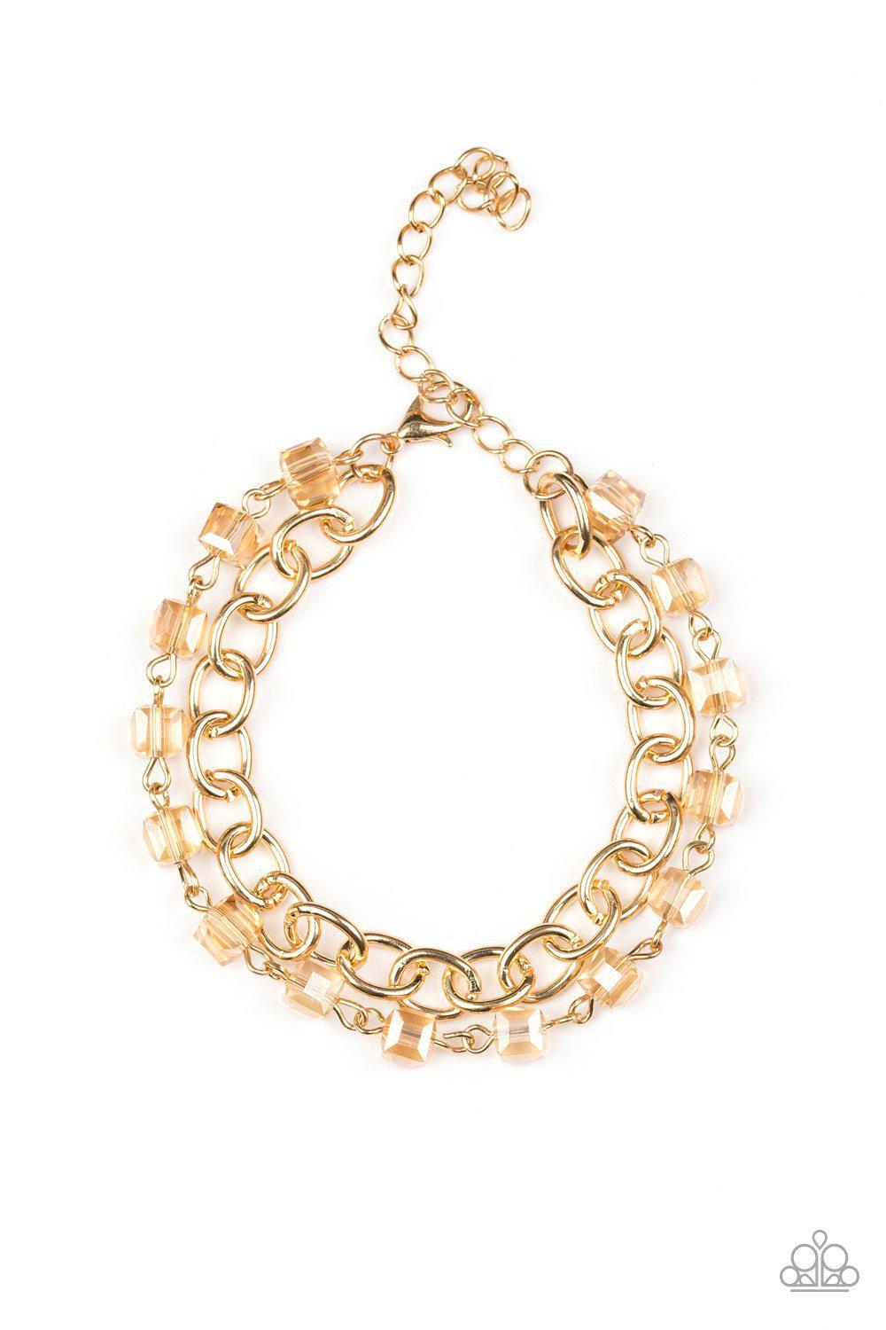 Life Of The Block Party - Gold Bracelet - Paparazzi - Dare2bdazzlin N Jewelry