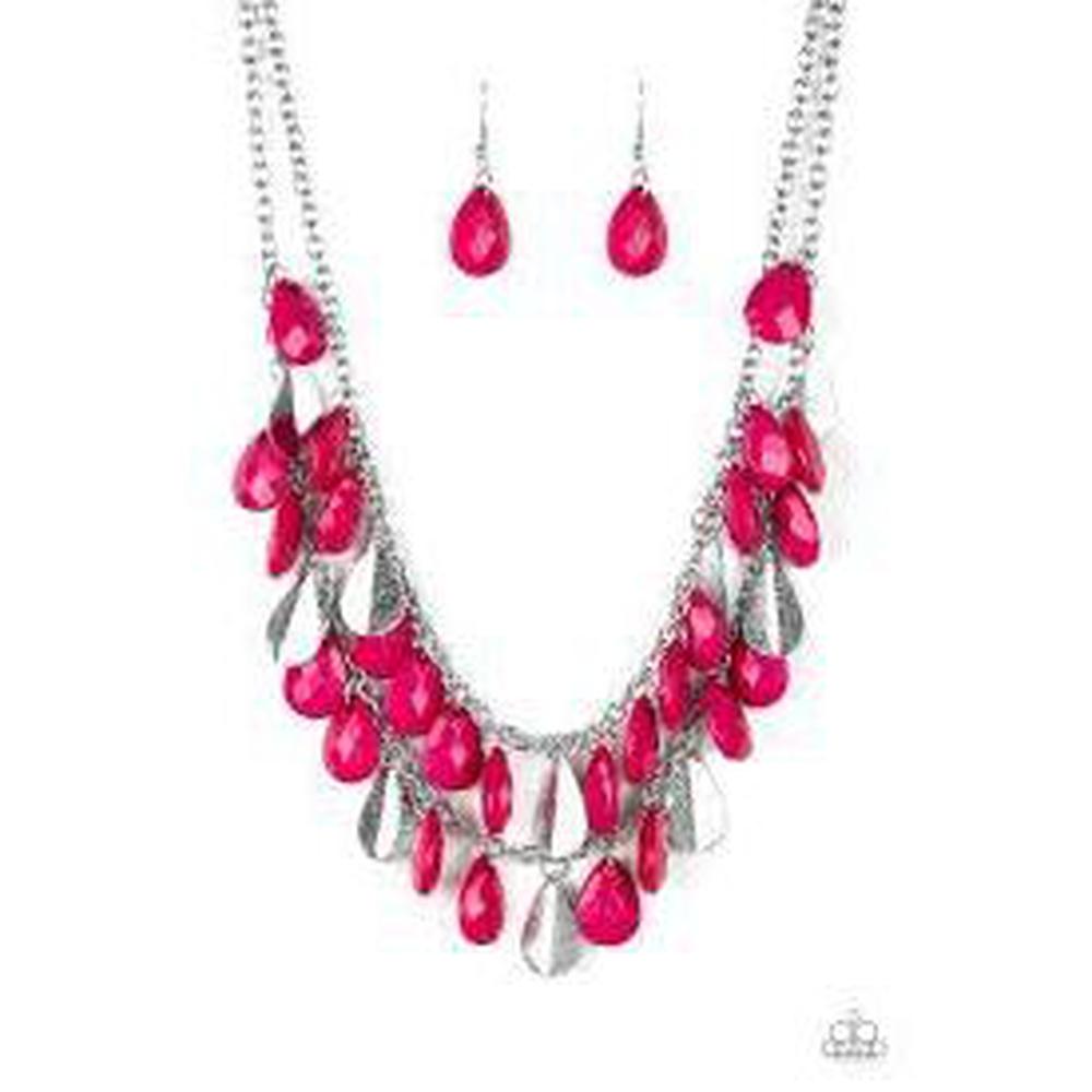 Life of the FIESTA Pink Necklace - Paparazzi - Dare2bdazzlin N Jewelry
