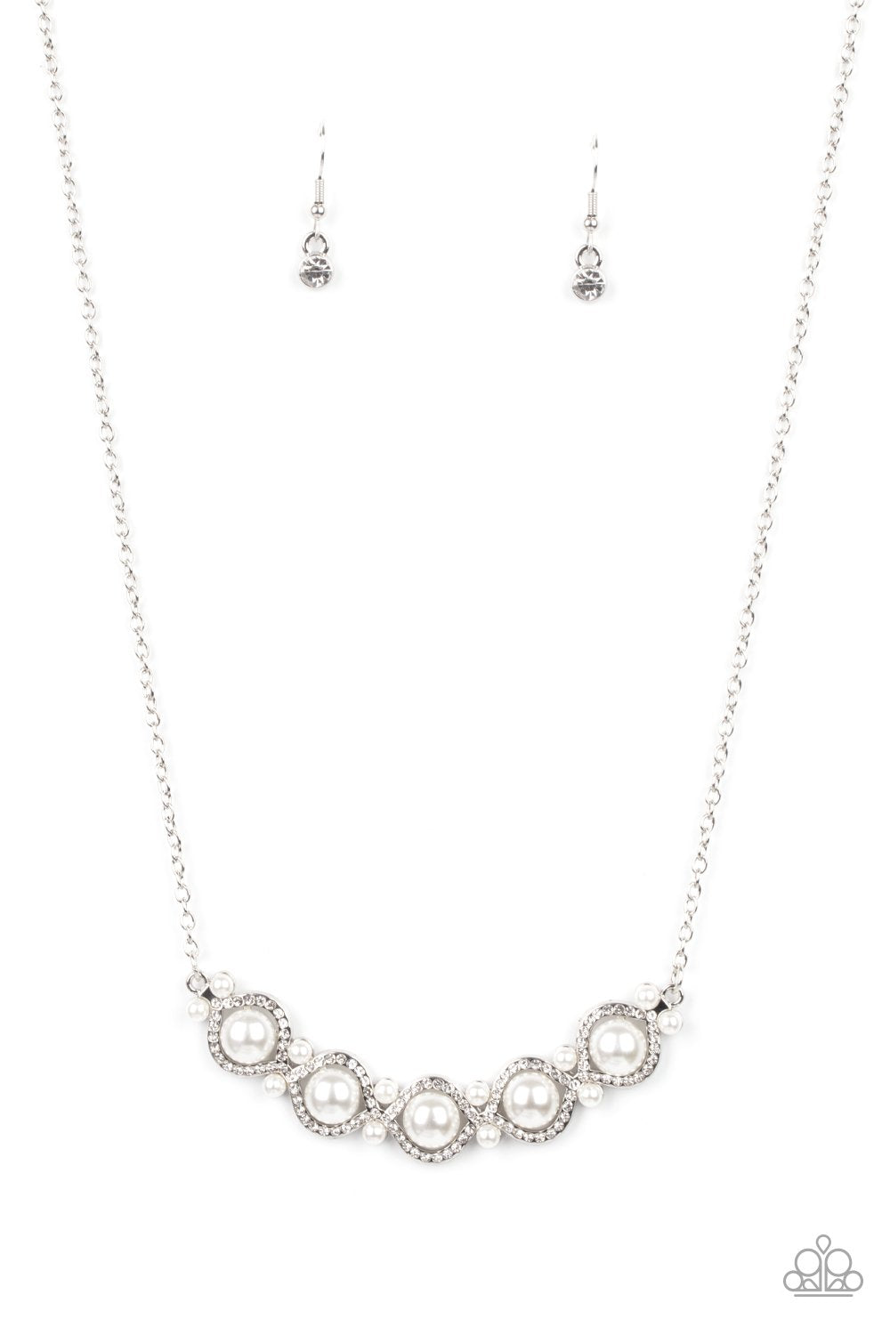 Life of The Wedding Party - White Necklace - Dare2bdazzlin N Jewelry