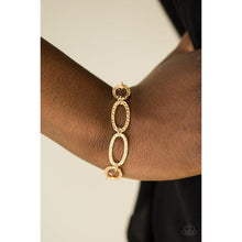 Load image into Gallery viewer, Lion Lair -Gold Bracelet - Paparazzi - Dare2bdazzlin N Jewelry
