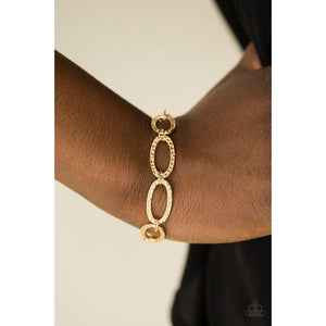 Lion Lair -Gold Bracelet - Paparazzi - Dare2bdazzlin N Jewelry