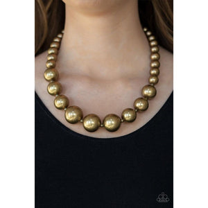 Living Up To Reputation Brass Necklace - Paparazzi - Dare2bdazzlin N Jewelry