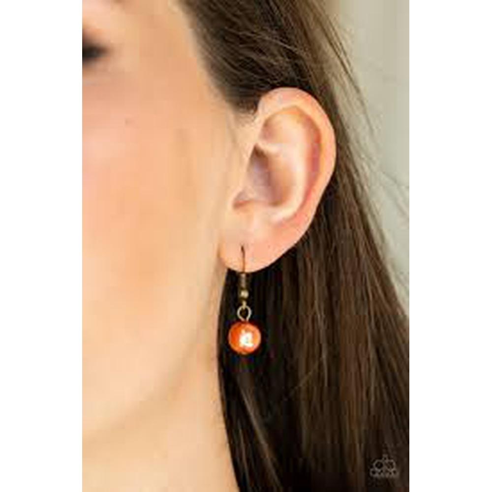 Location, Location, Location Orange Necklace - Paparazzi - Dare2bdazzlin N Jewelry