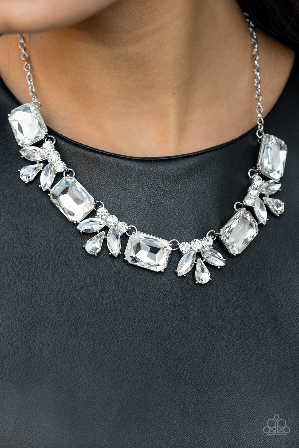 Long Live Sparkle - White Necklace - Paparazzi - Dare2bdazzlin N Jewelry