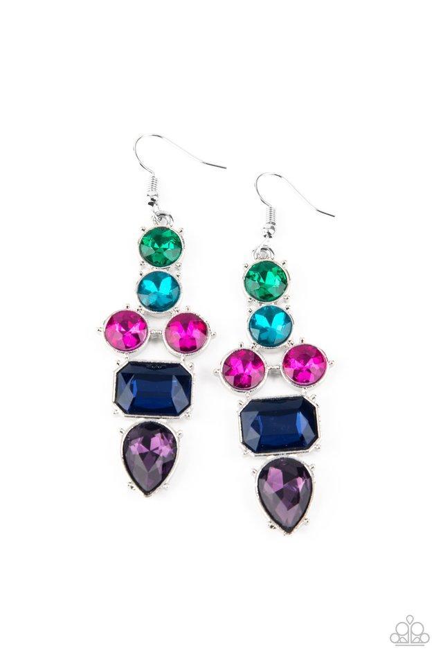 Look At Me GLOW Blue Earring - Paparazzi - Dare2bdazzlin N Jewelry