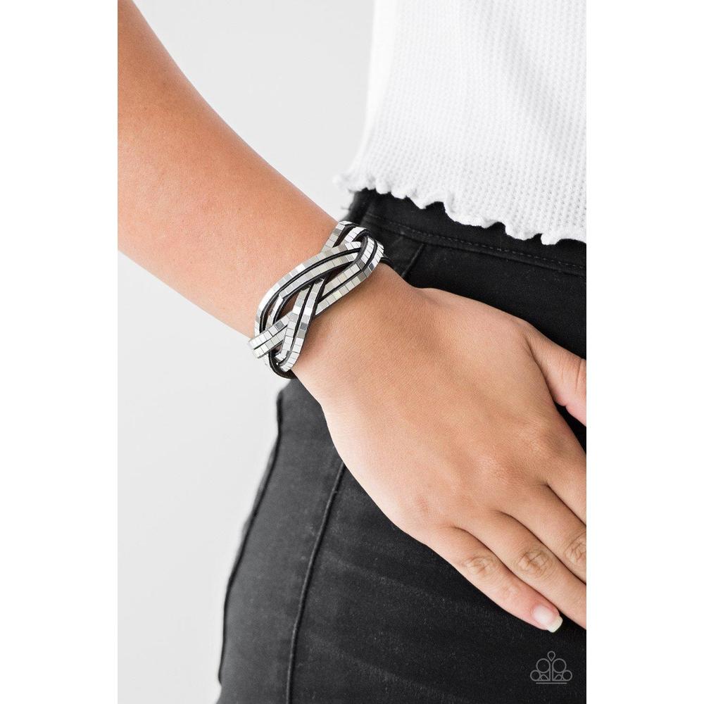 Looking For Trouble - Black Bracelet - Paparazzi - Dare2bdazzlin N Jewelry