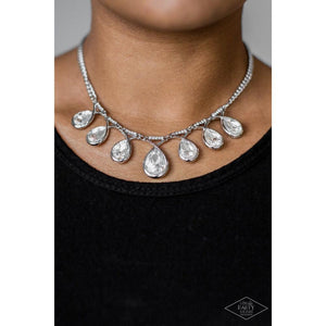 Love At FIERCE Sight - White Necklace - Paparazzi - Dare2bdazzlin N Jewelry
