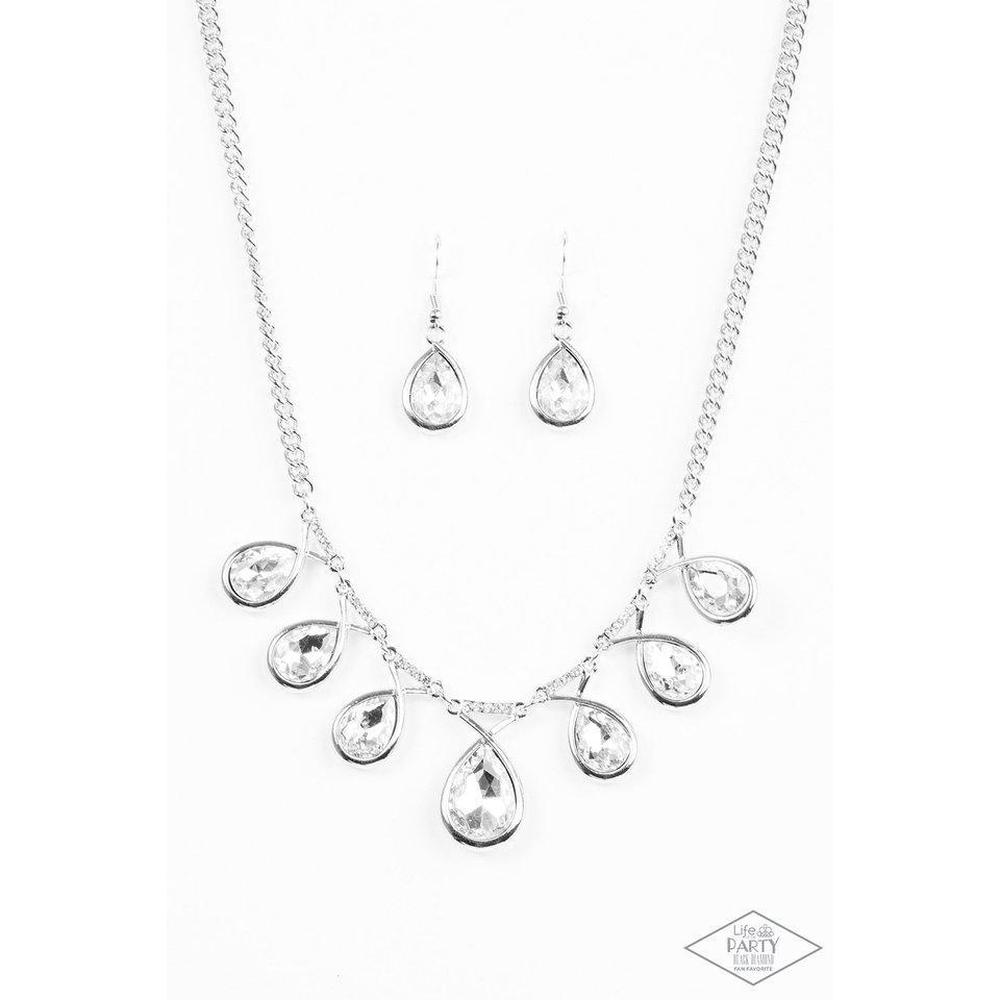 Love At FIERCE Sight - White Necklace - Paparazzi - Dare2bdazzlin N Jewelry