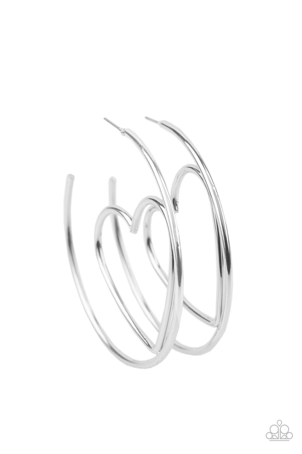 Love At First BRIGHT - Silver Earring - Paparazzi - Dare2bdazzlin N Jewelry