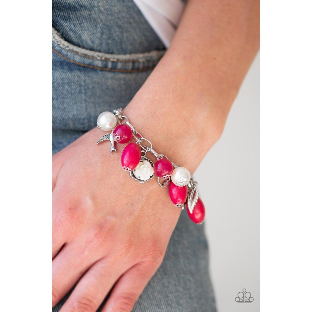 Love Doves Pink Bracelet - Paparazzi - Dare2bdazzlin N Jewelry