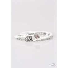 Load image into Gallery viewer, Lover&#39;s Loot White Bracelet - Paparazzi - Dare2bdazzlin N Jewelry
