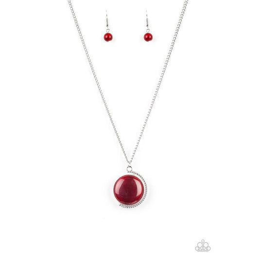 Luminous Lagoon Red Necklace - Paparazzi - Dare2bdazzlin N Jewelry