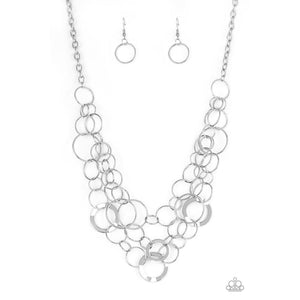 Main Street Mechanics - Silver Necklace - Paparazzi - Dare2bdazzlin N Jewelry