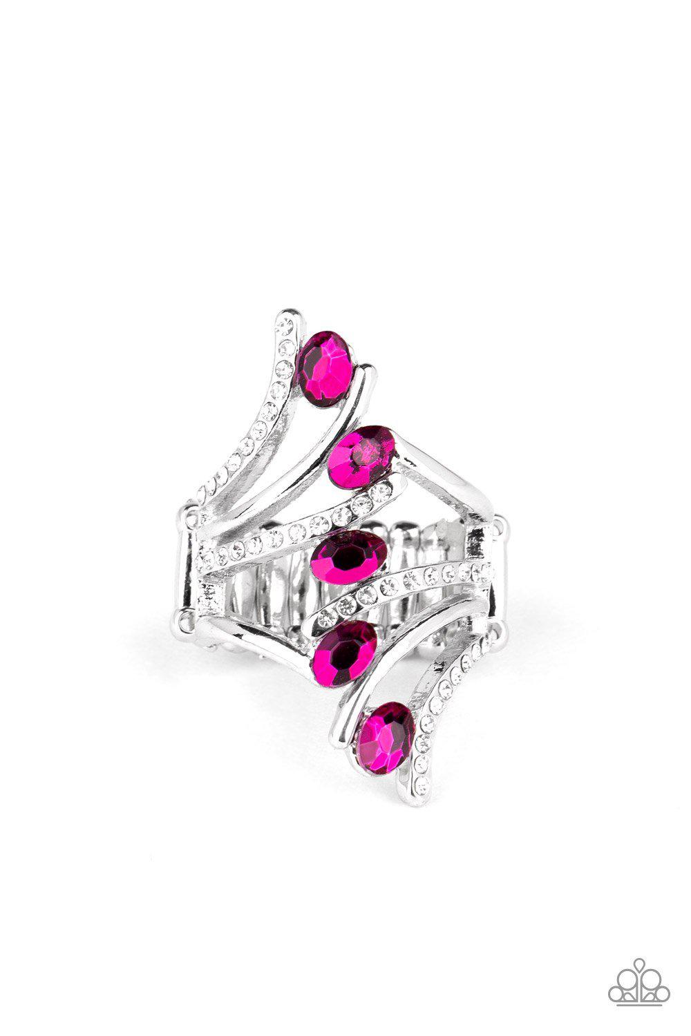 Majestic Marvel - Pink Ring - Paparazzi - Dare2bdazzlin N Jewelry