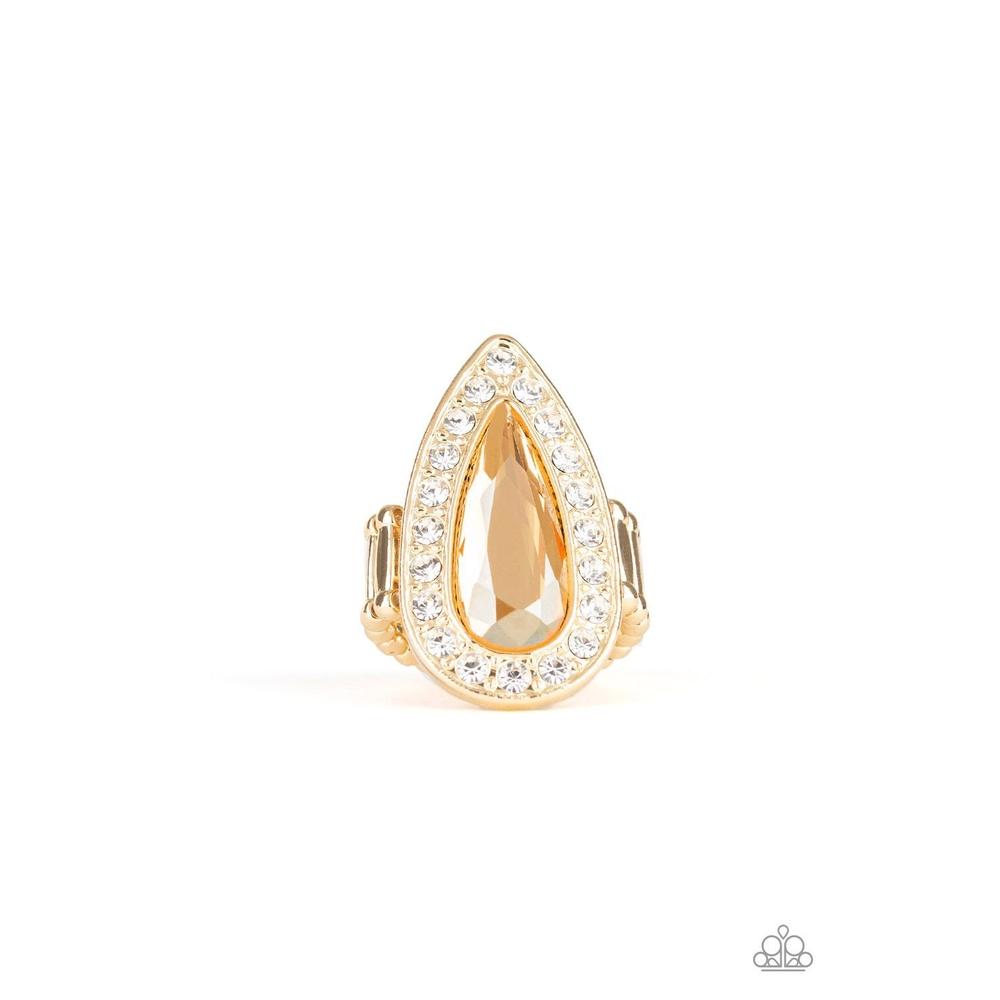 Majestic Mayhem - Gold Ring - Paparazzi - Dare2bdazzlin N Jewelry