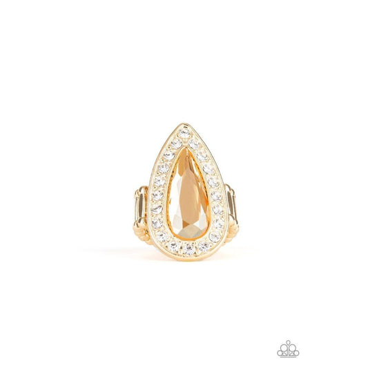 Majestic Mayhem - Gold Ring - Paparazzi - Dare2bdazzlin N Jewelry