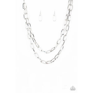Make a CHAINge Silver Necklace - Paparazzi - Dare2bdazzlin N Jewelry