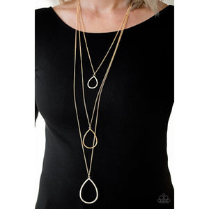 Make The World Sparkle - Gold Necklace - Paparazzi - Dare2bdazzlin N Jewelry