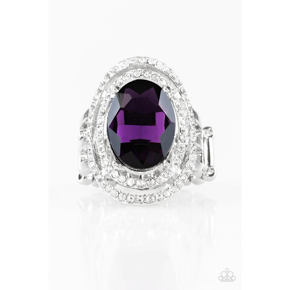 Making History Purple Ring - Paparazzi - Dare2bdazzlin N Jewelry