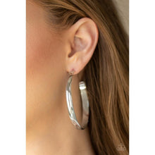 Load image into Gallery viewer, Making Laps - Silver Earrings - Paparazzi - Dare2bdazzlin N Jewelry
