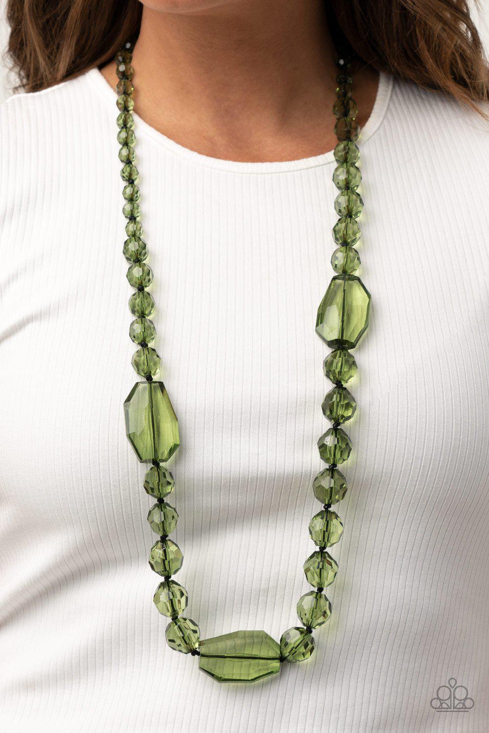 Malibu Masterpiece - Green Necklace - Paparazzi - Dare2bdazzlin N Jewelry