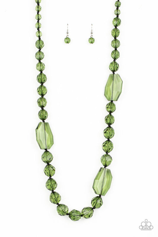 Malibu Masterpiece - Green Necklace - Paparazzi - Dare2bdazzlin N Jewelry