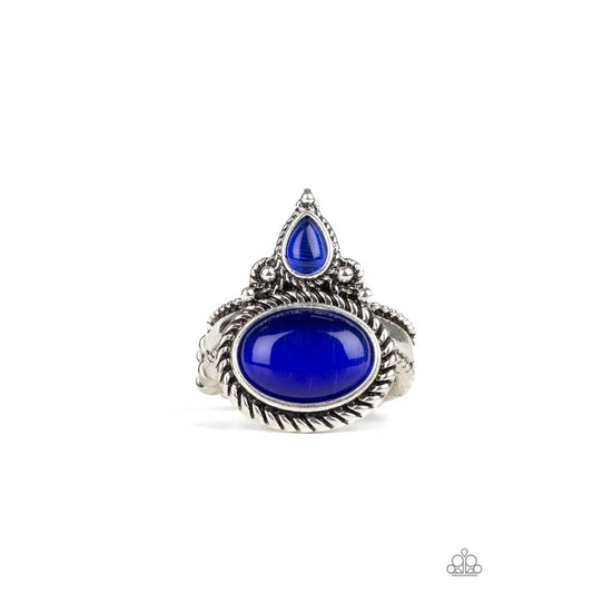 Malibu Mist Blue Ring - Paparazzi - Dare2bdazzlin N Jewelry