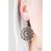 Load image into Gallery viewer, Malibu Musical Red Earrings - Paparazzi - Dare2bdazzlin N Jewelry
