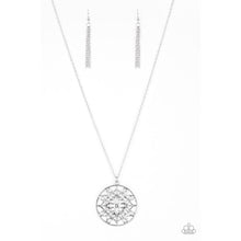 Load image into Gallery viewer, Mandala Melody - Silver Necklace - Paparazzi - Dare2bdazzlin N Jewelry

