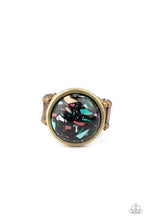 Load image into Gallery viewer, Marble Mosaic Brass Ring - Paparazzi - Dare2bdazzlin N Jewelry
