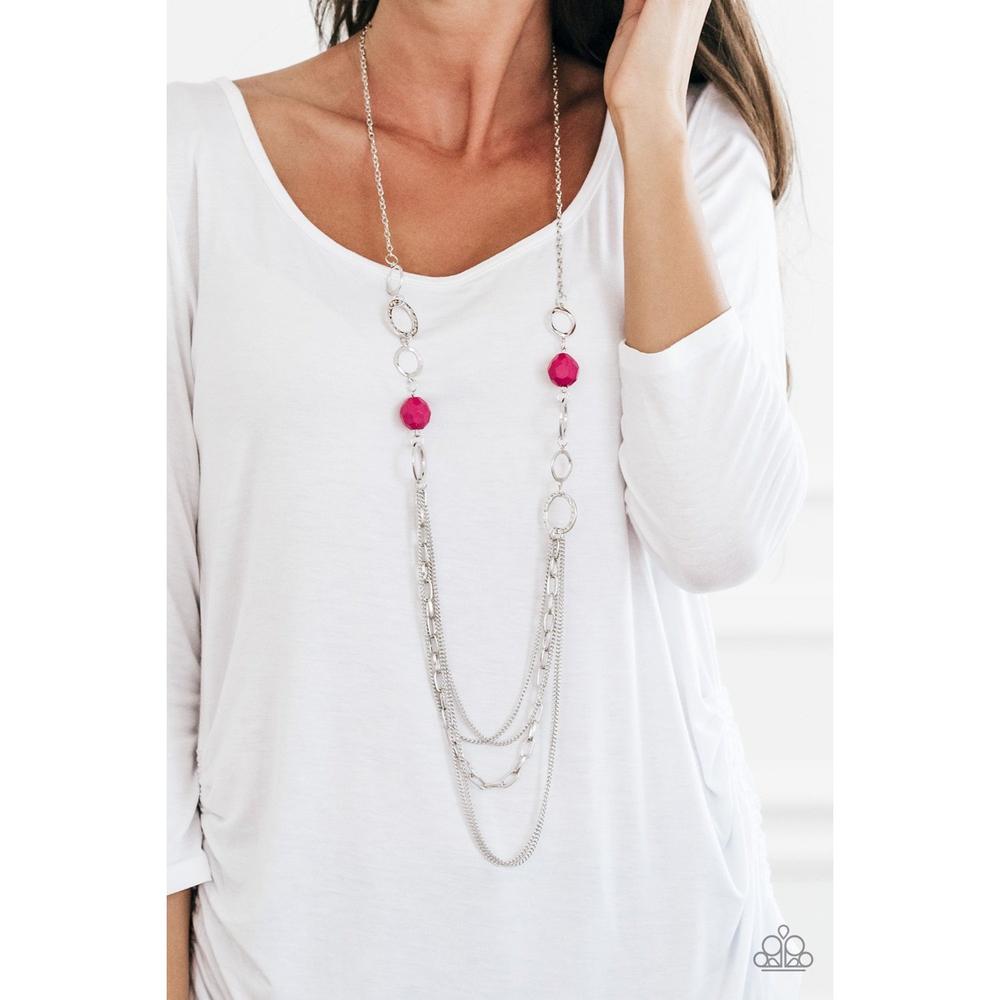 Margarita Masquerades - Pink Necklace - Paparazzi - Dare2bdazzlin N Jewelry
