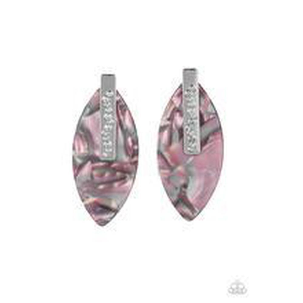 Maven Mantra Multi-Pink Post Earring - Paparazzi - Dare2bdazzlin N Jewelry